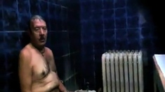 Hot Daddie In Sauna