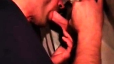 Hot Sucking Action At The Homemade Glory Hole 19