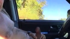 Daddy In The Car Play And Cum