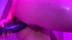 Dp loving close up hoe uses toys