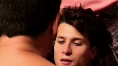 Two muscular young studs enjoy making intense anal love to each other
