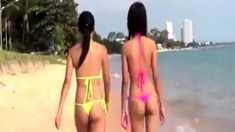 Sexy Young Thai Girls In Thong Bikini